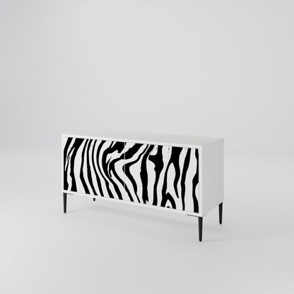 SPLENDID ZEBRA Kompaktní dvoudveřový TV stolek