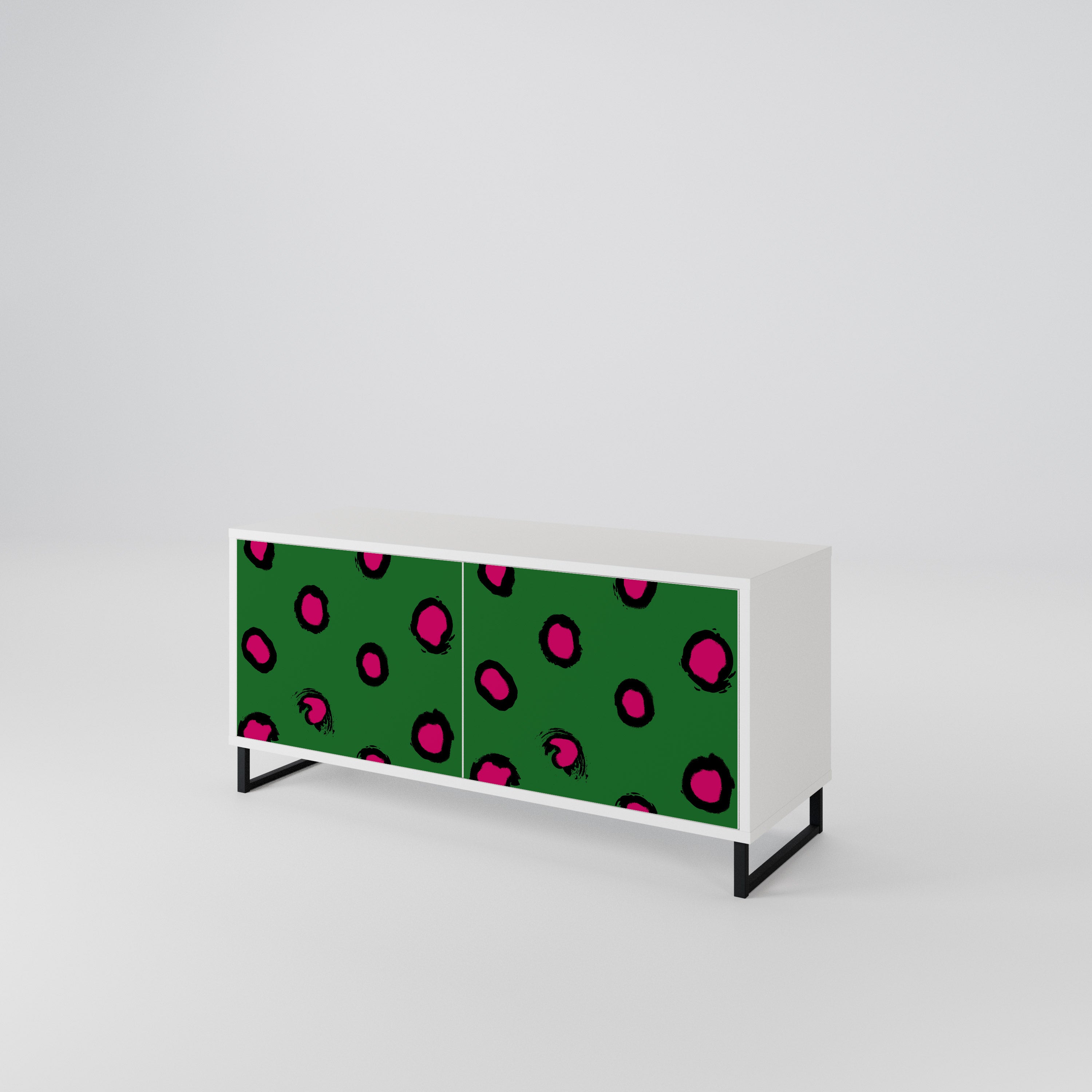 FUNKY SPOTS Kompaktní dvoudveřový TV stolek