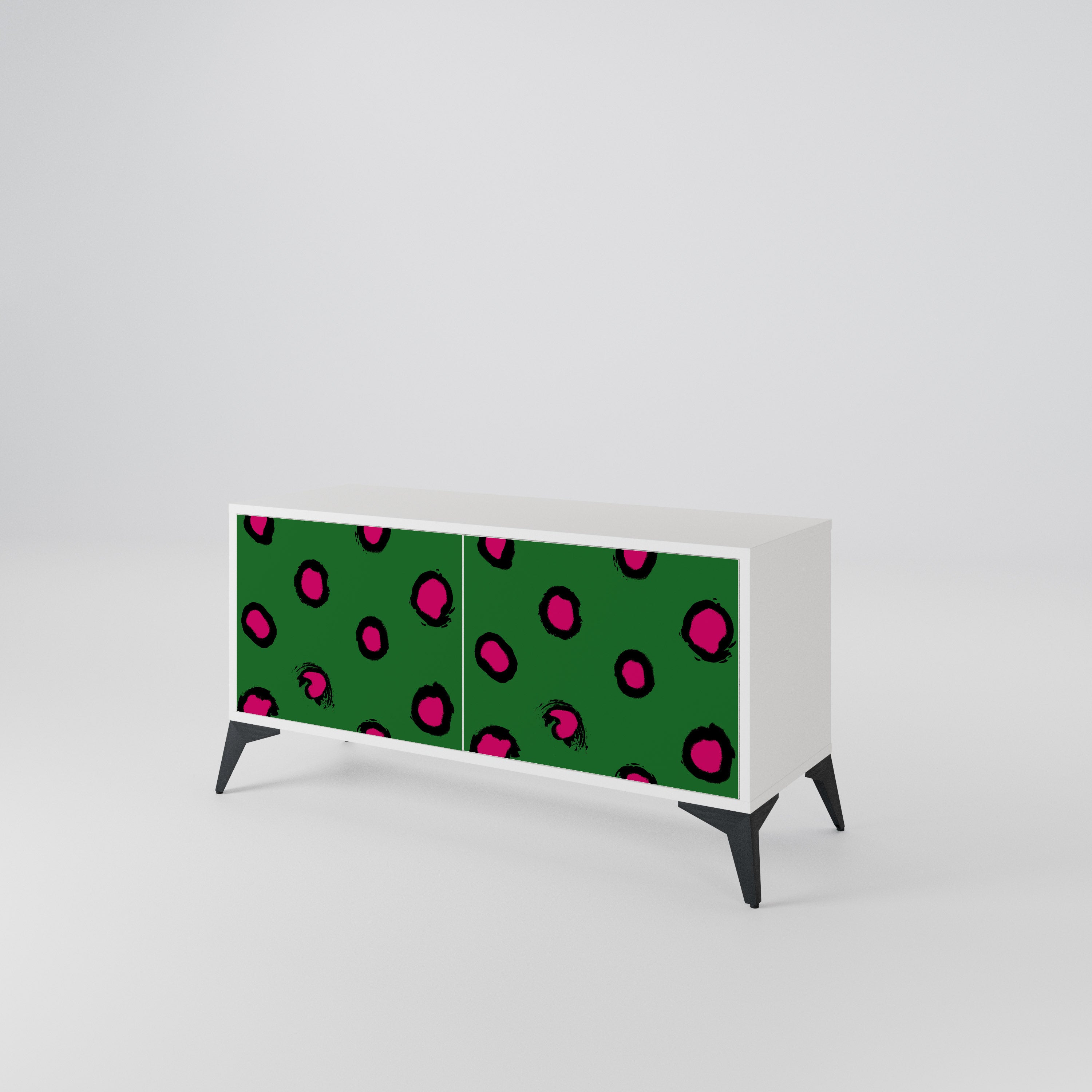 FUNKY SPOTS Kompaktní dvoudveřový TV stolek
