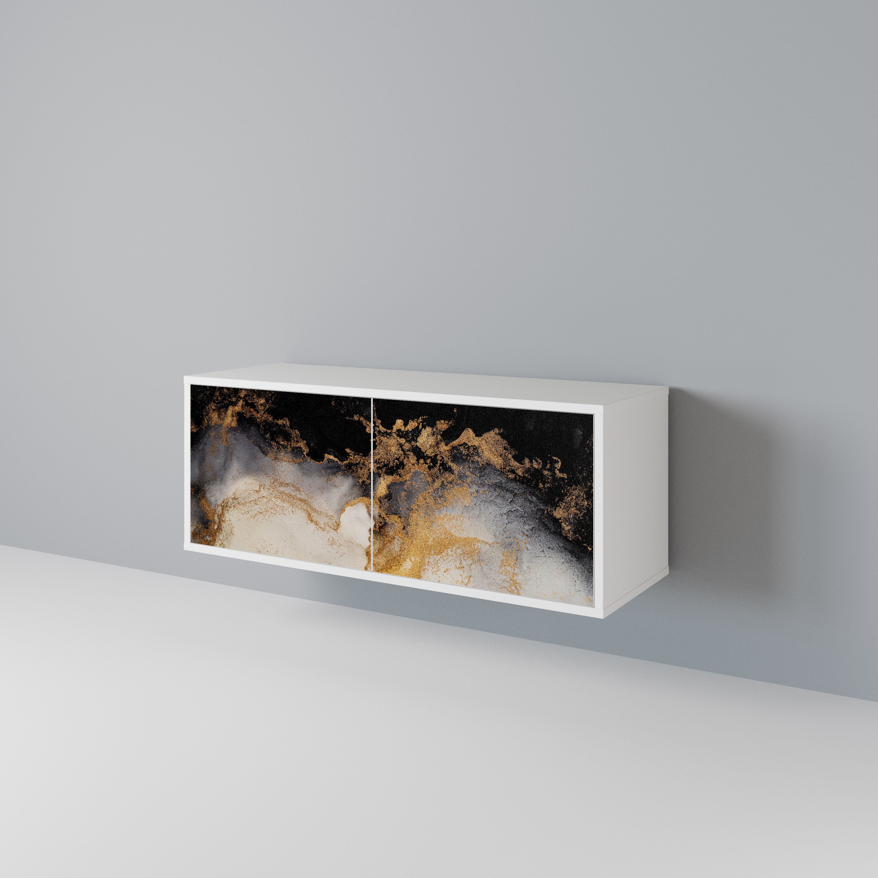 MARBLE OF TOMMORROW Kompaktní dvoudveřový TV stolek