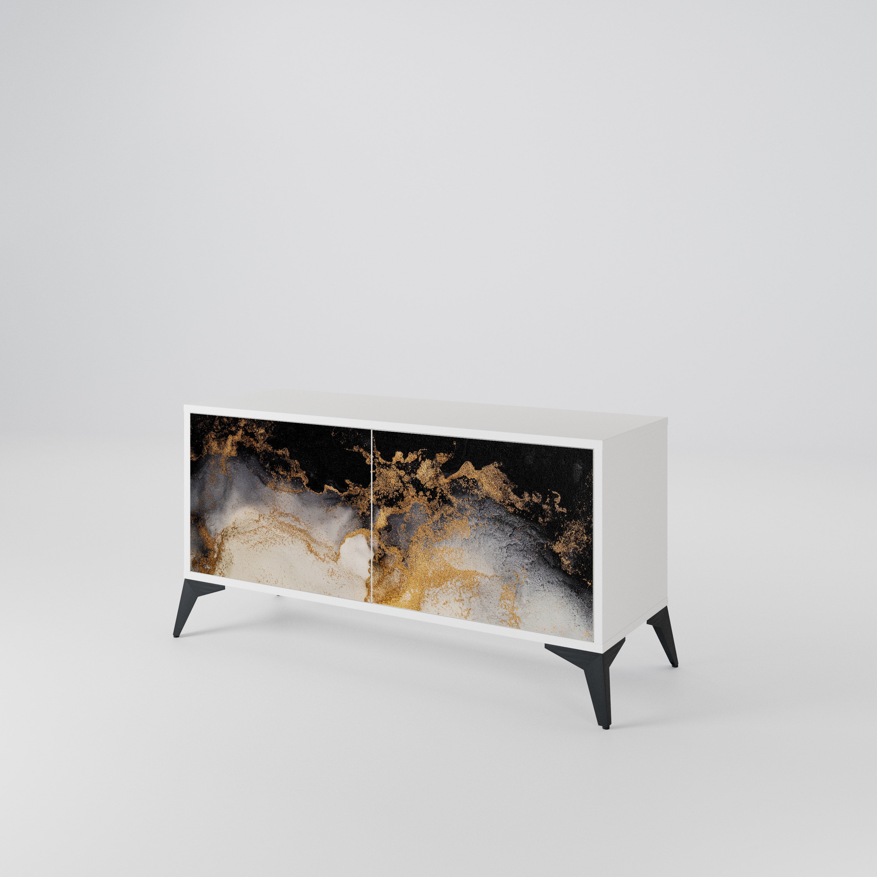 MARBLE OF TOMMORROW Kompaktní dvoudveřový TV stolek