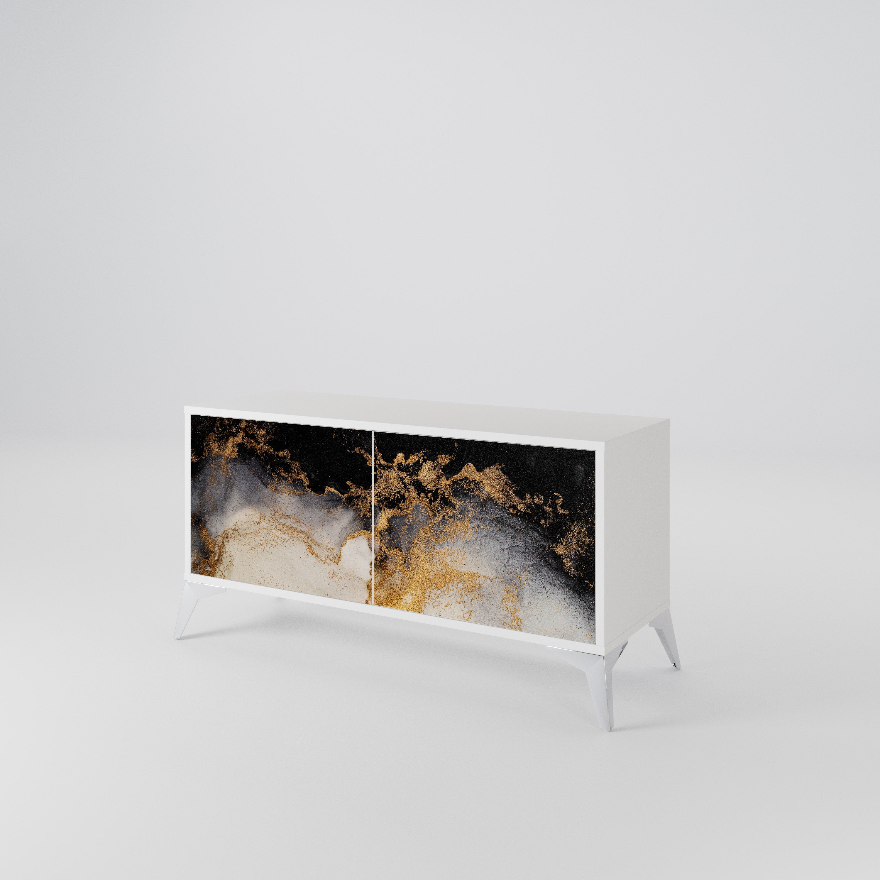 MARBLE OF TOMMORROW Kompaktní dvoudveřový TV stolek