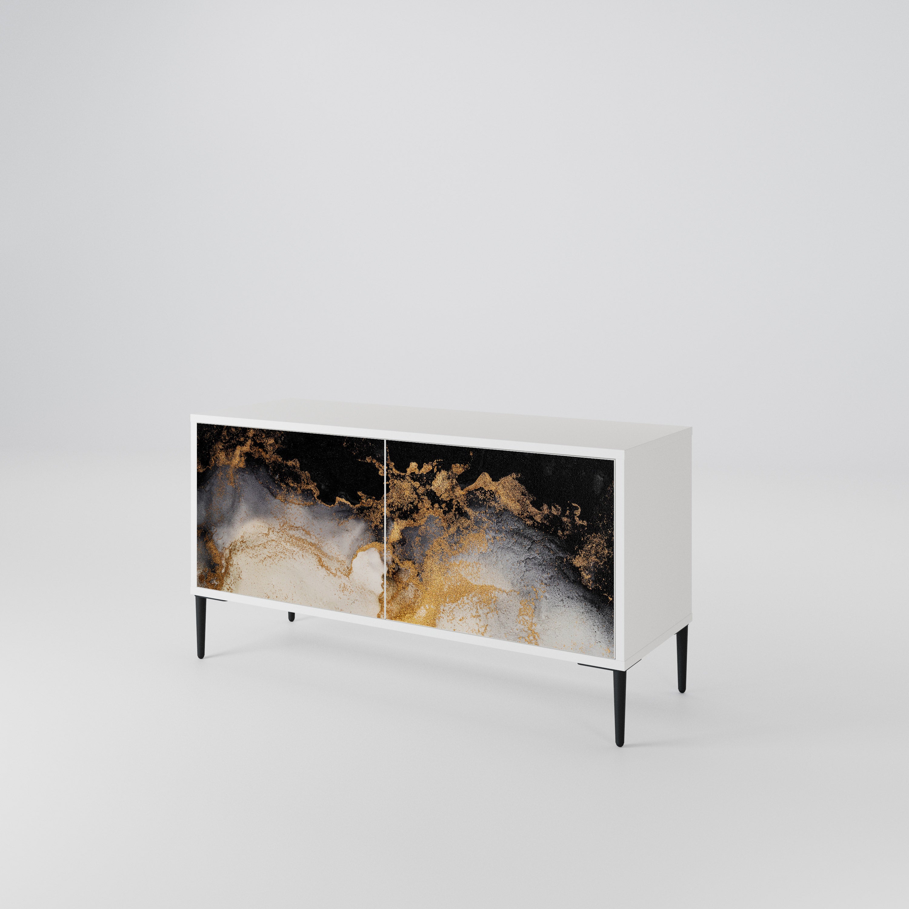 MARBLE OF TOMMORROW Kompaktní dvoudveřový TV stolek