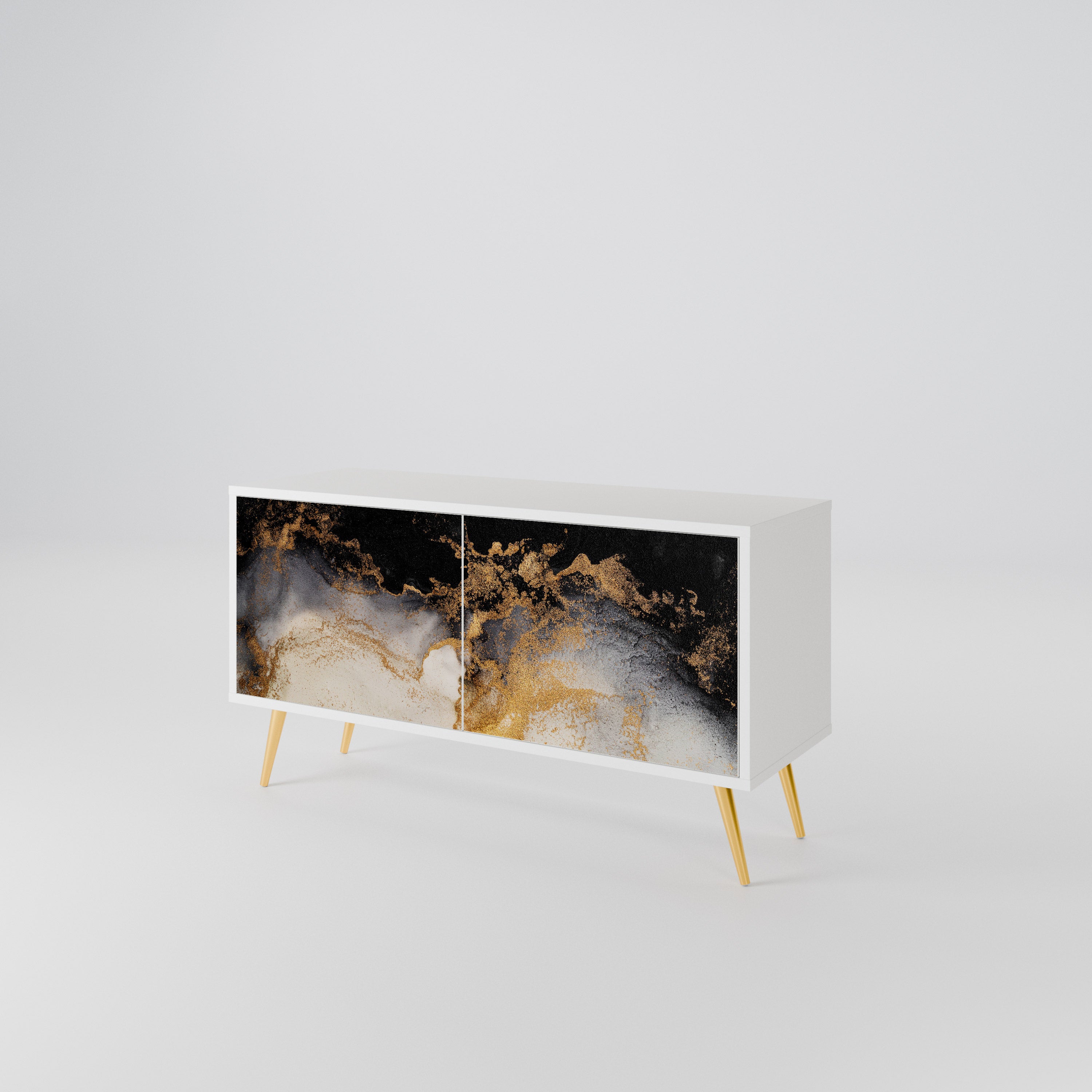 MARBLE OF TOMMORROW Kompaktní dvoudveřový TV stolek