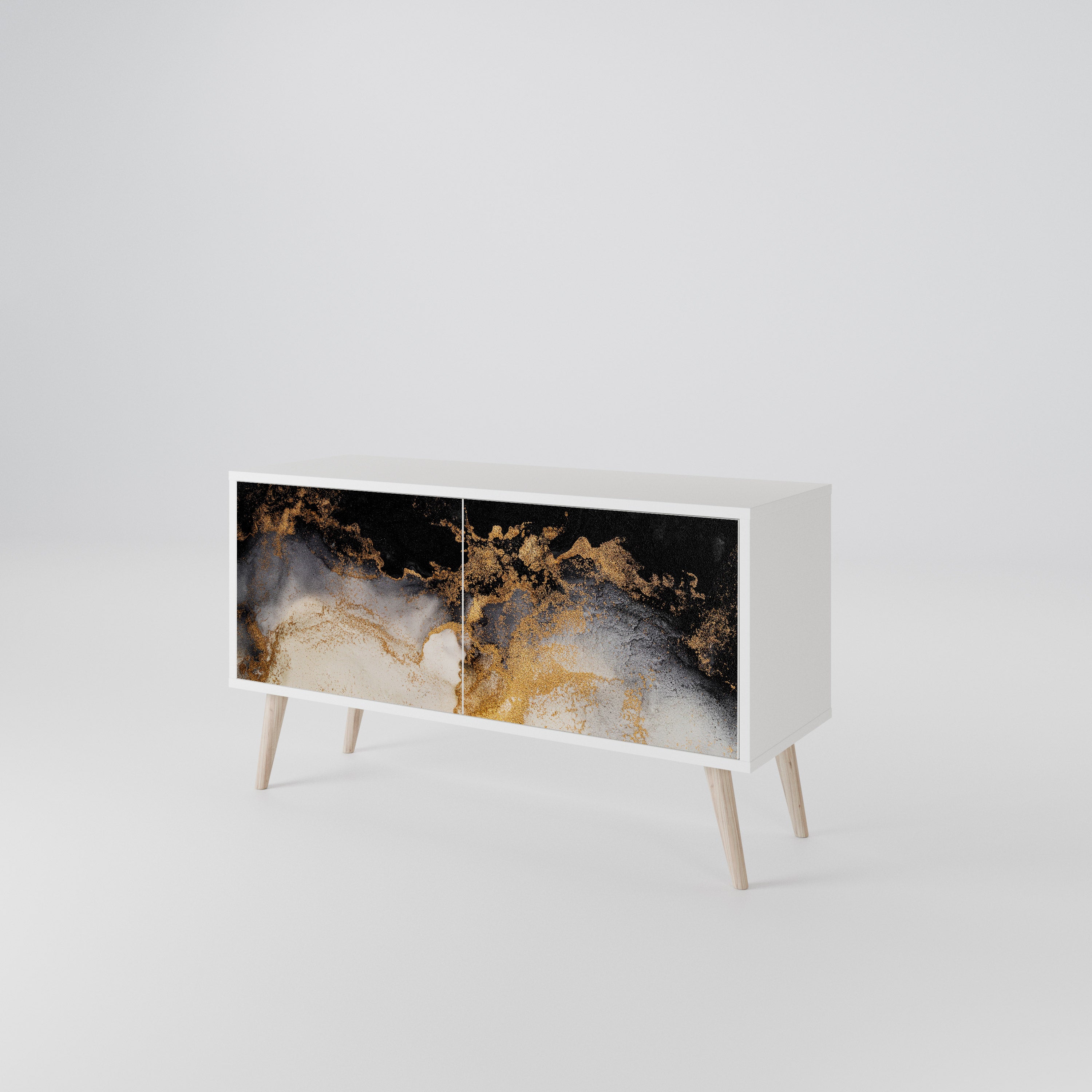 MARBLE OF TOMMORROW Kompaktní dvoudveřový TV stolek