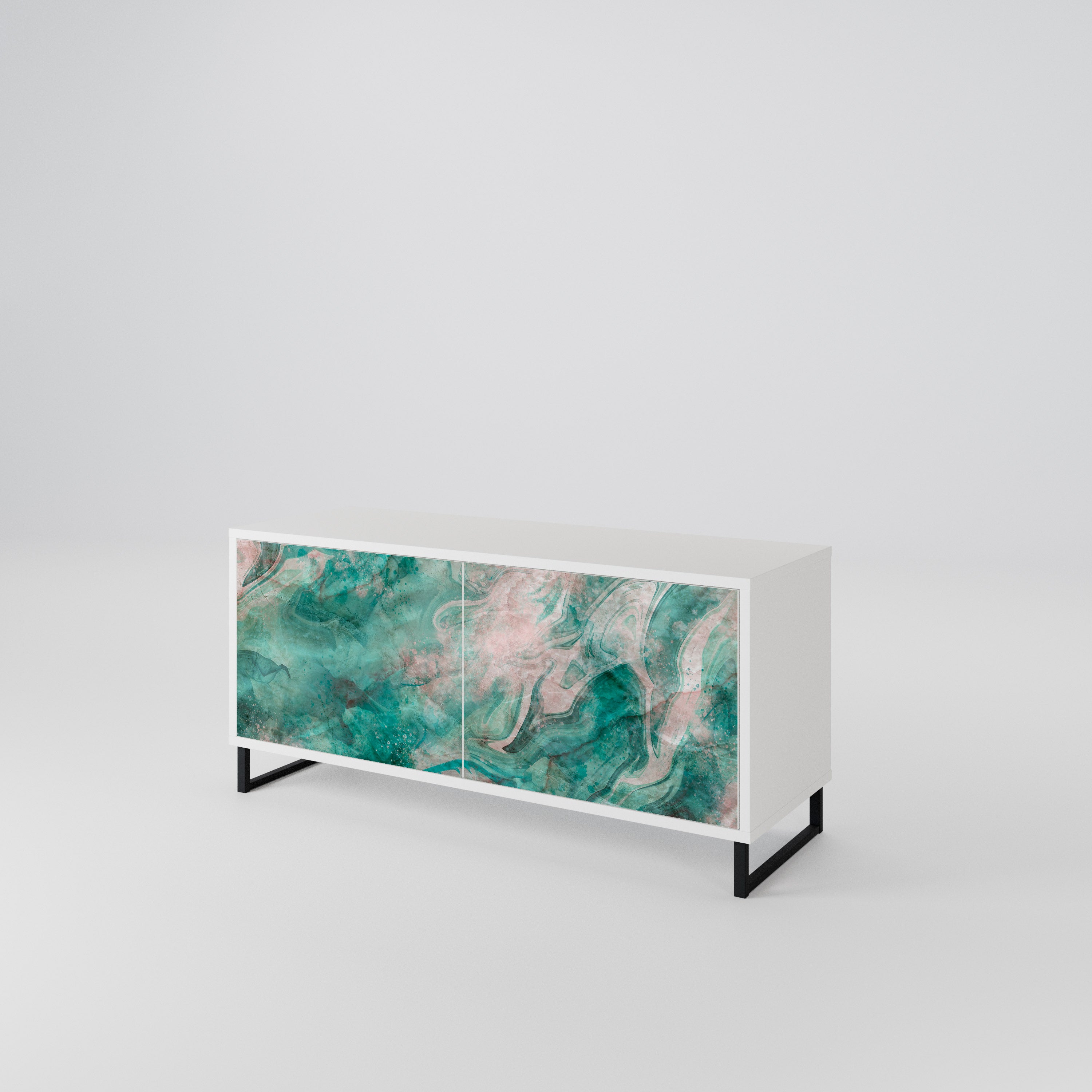 ABSTRACT ALCHEMY Kompaktní dvoudveřový TV stolek
