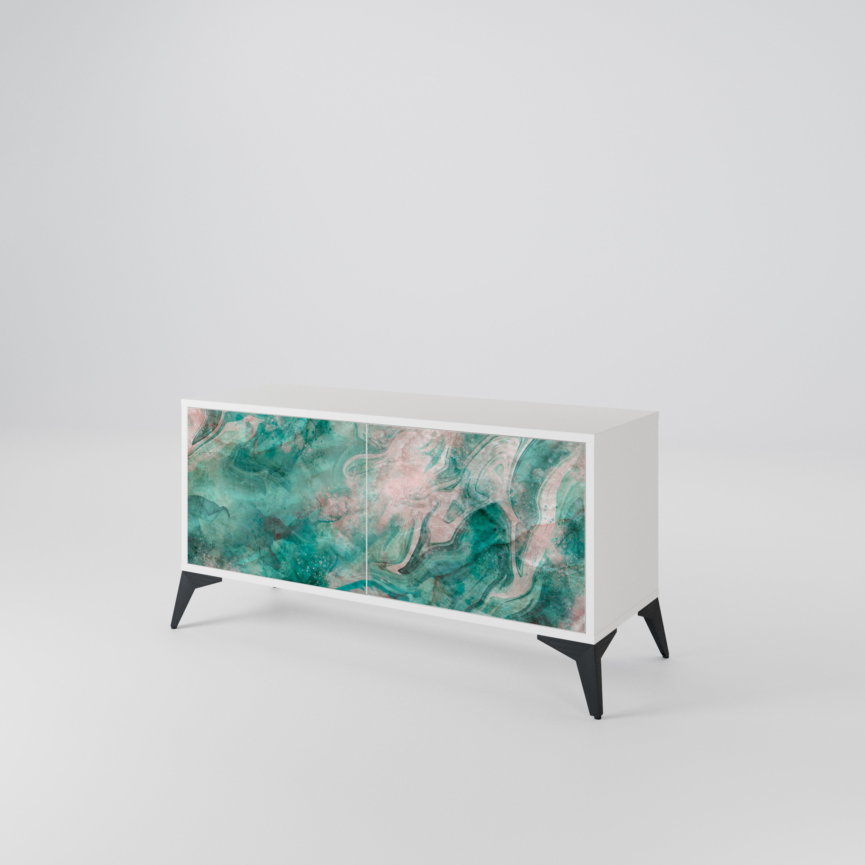 ABSTRACT ALCHEMY Kompaktní dvoudveřový TV stolek