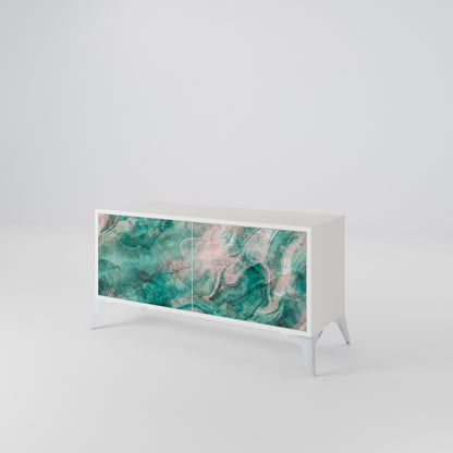 ABSTRACT ALCHEMY Kompaktní dvoudveřový TV stolek