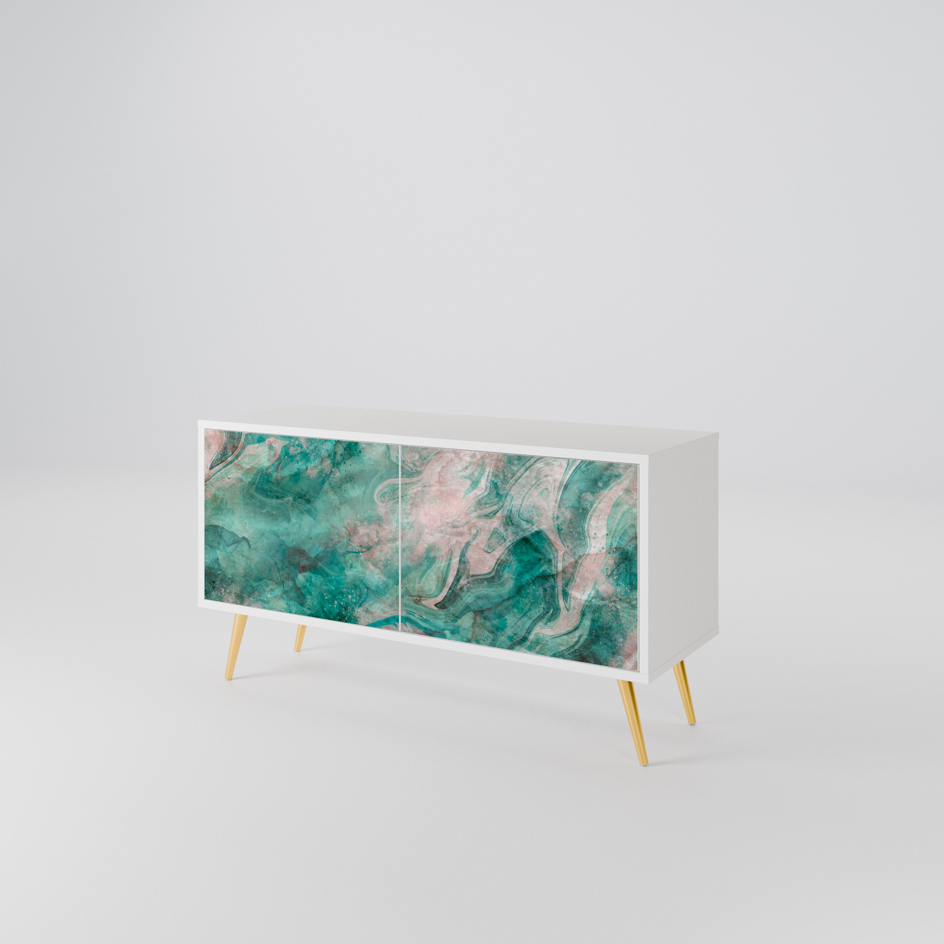 ABSTRACT ALCHEMY Kompaktní dvoudveřový TV stolek