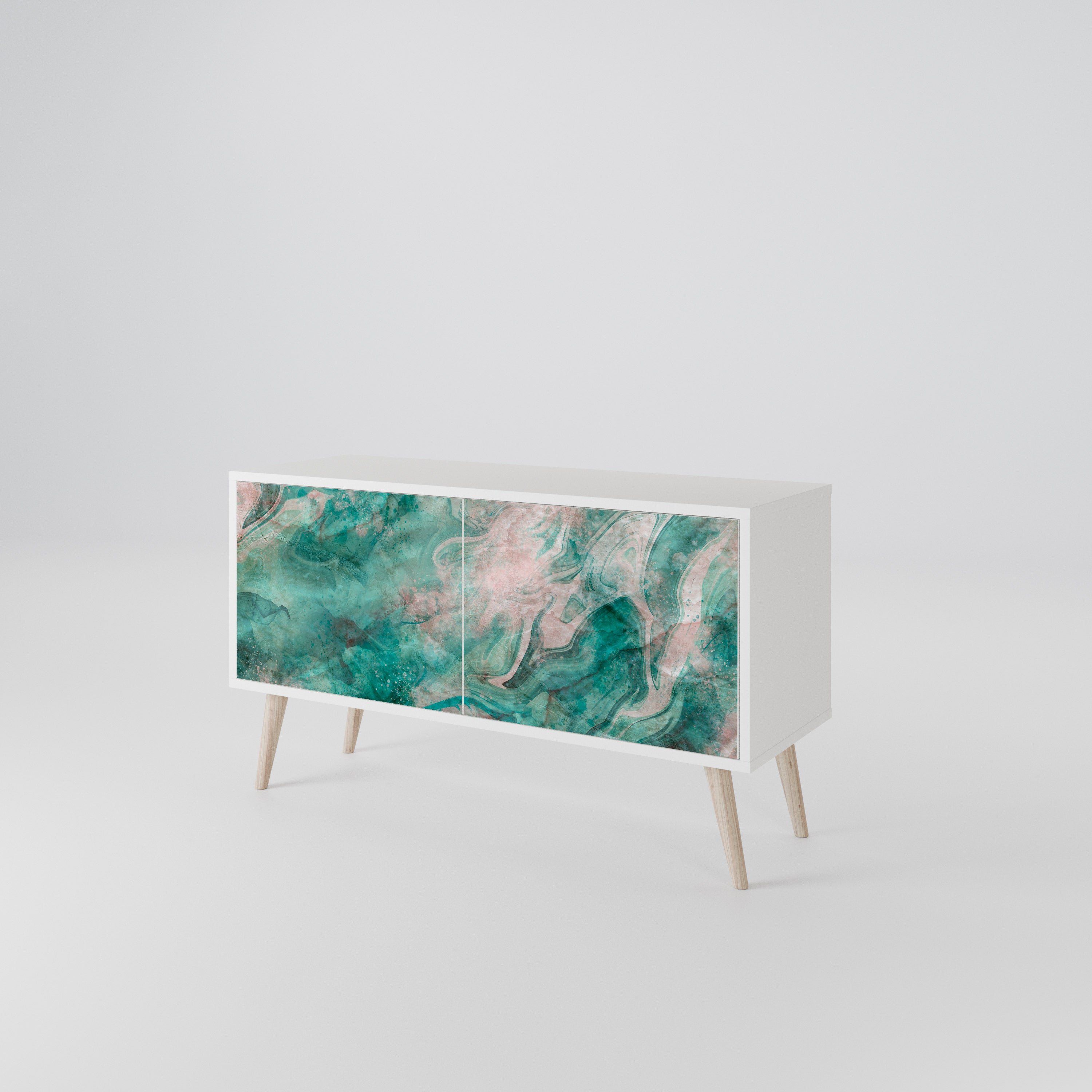 ABSTRACT ALCHEMY Kompaktní dvoudveřový TV stolek