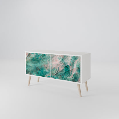 ABSTRACT ALCHEMY Kompaktní dvoudveřový TV stolek