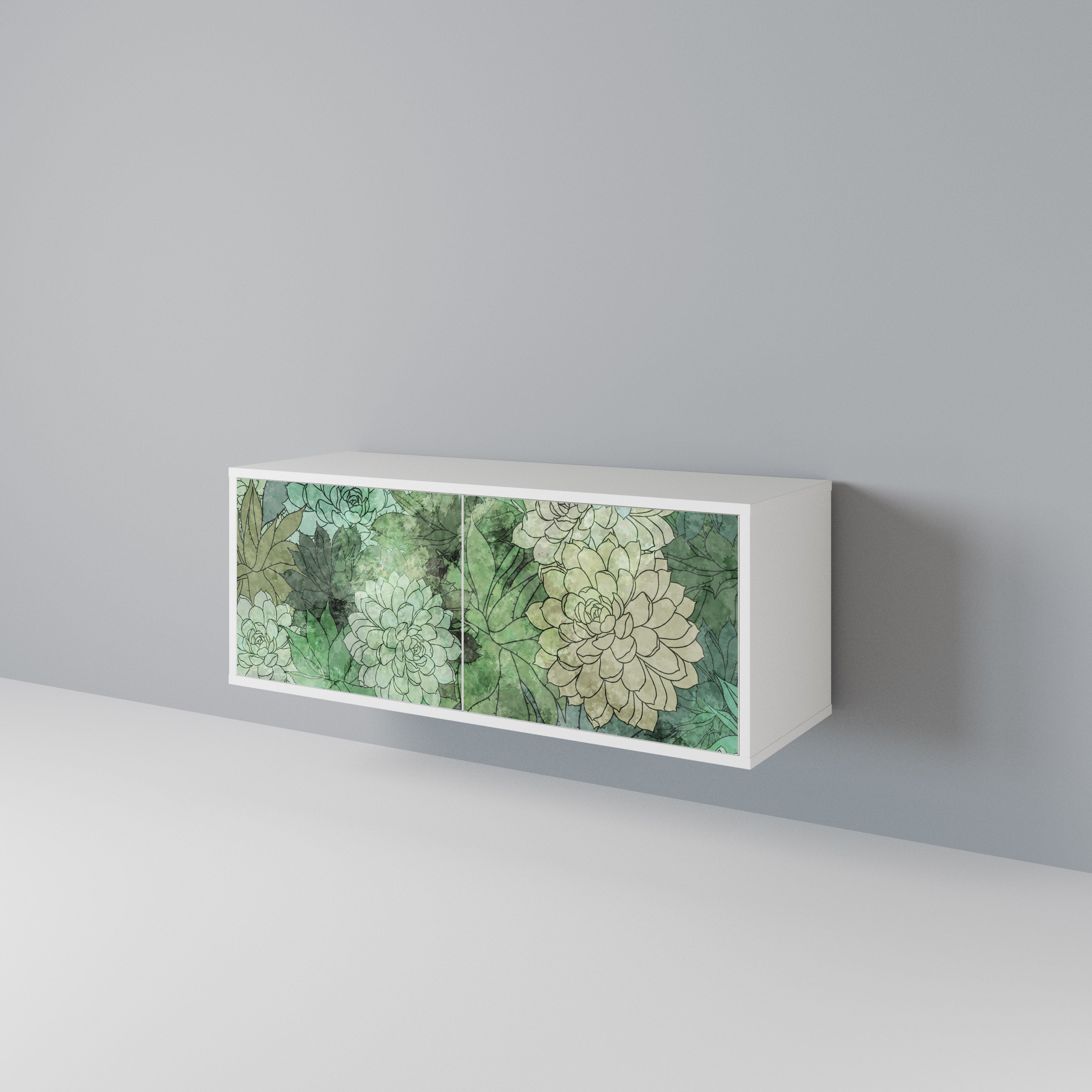 SUCCULENT CLUSTER Kompaktní dvoudveřový TV stolek