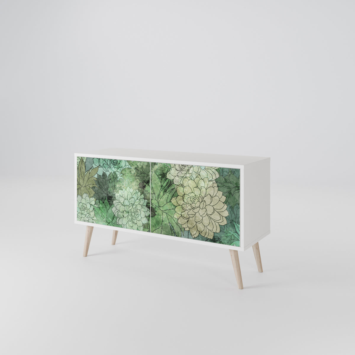 SUCCULENT CLUSTER Kompaktní dvoudveřový TV stolek