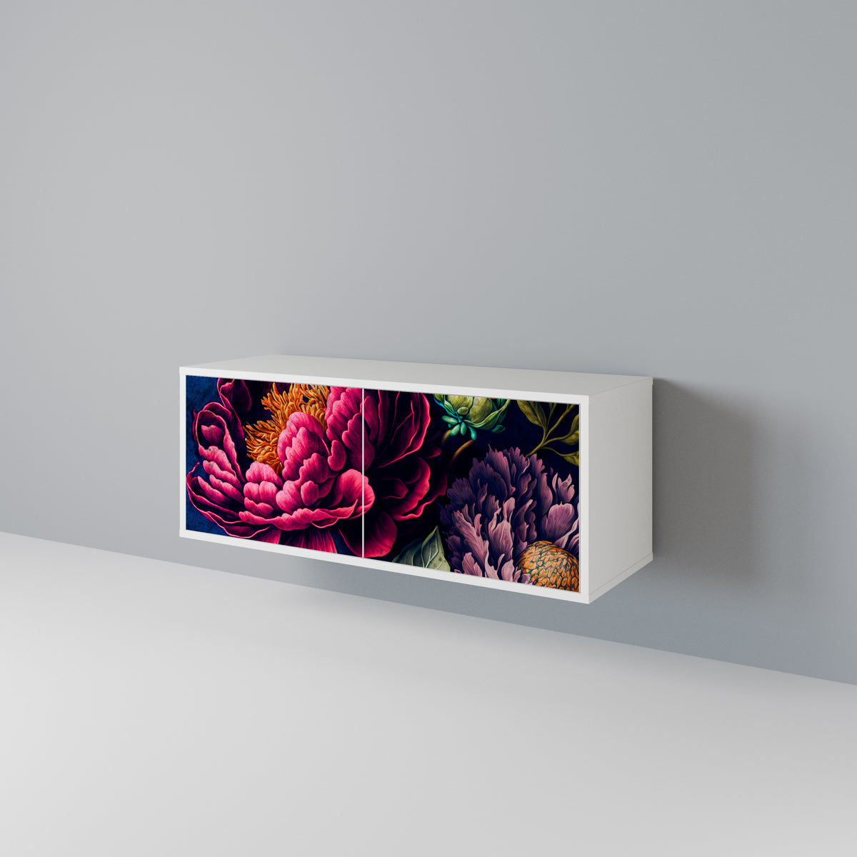 BLOOMING ELEGANCE Kompaktní dvoudveřový TV stolek