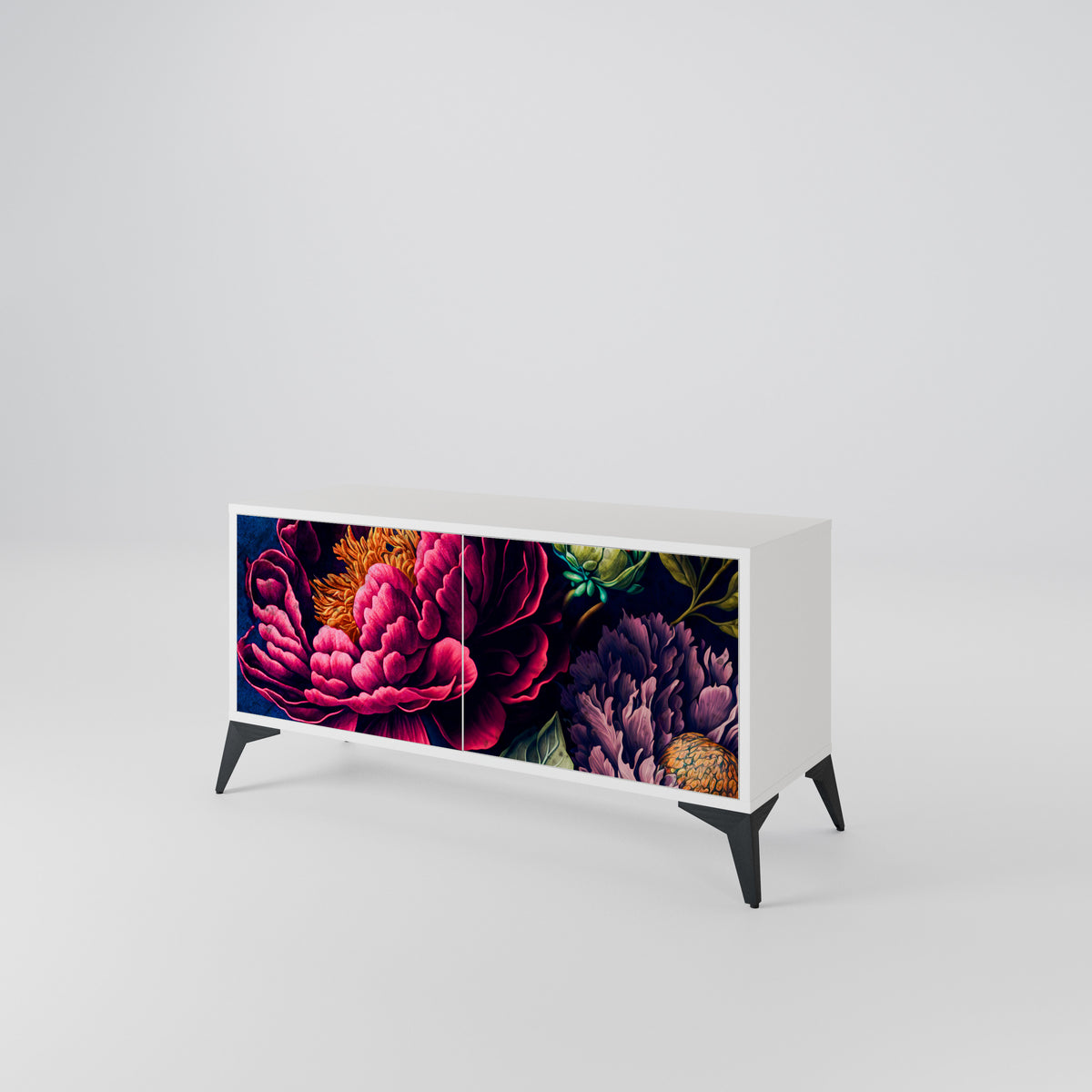 BLOOMING ELEGANCE Kompaktní dvoudveřový TV stolek
