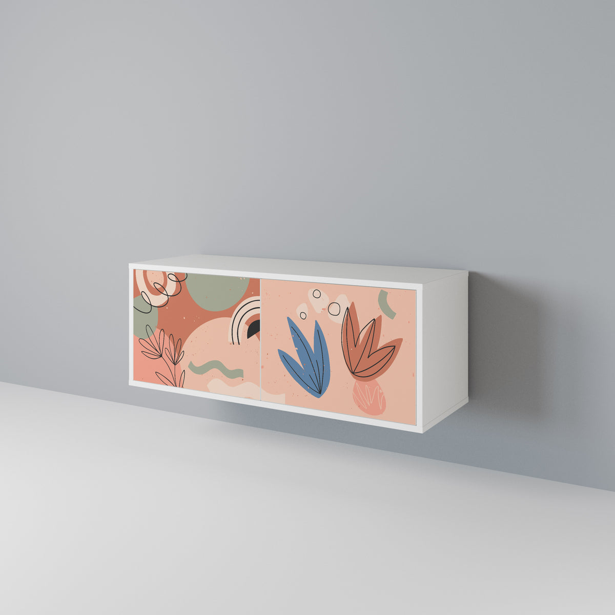 PASTEL DESTINY Kompaktní dvoudveřový TV stolek