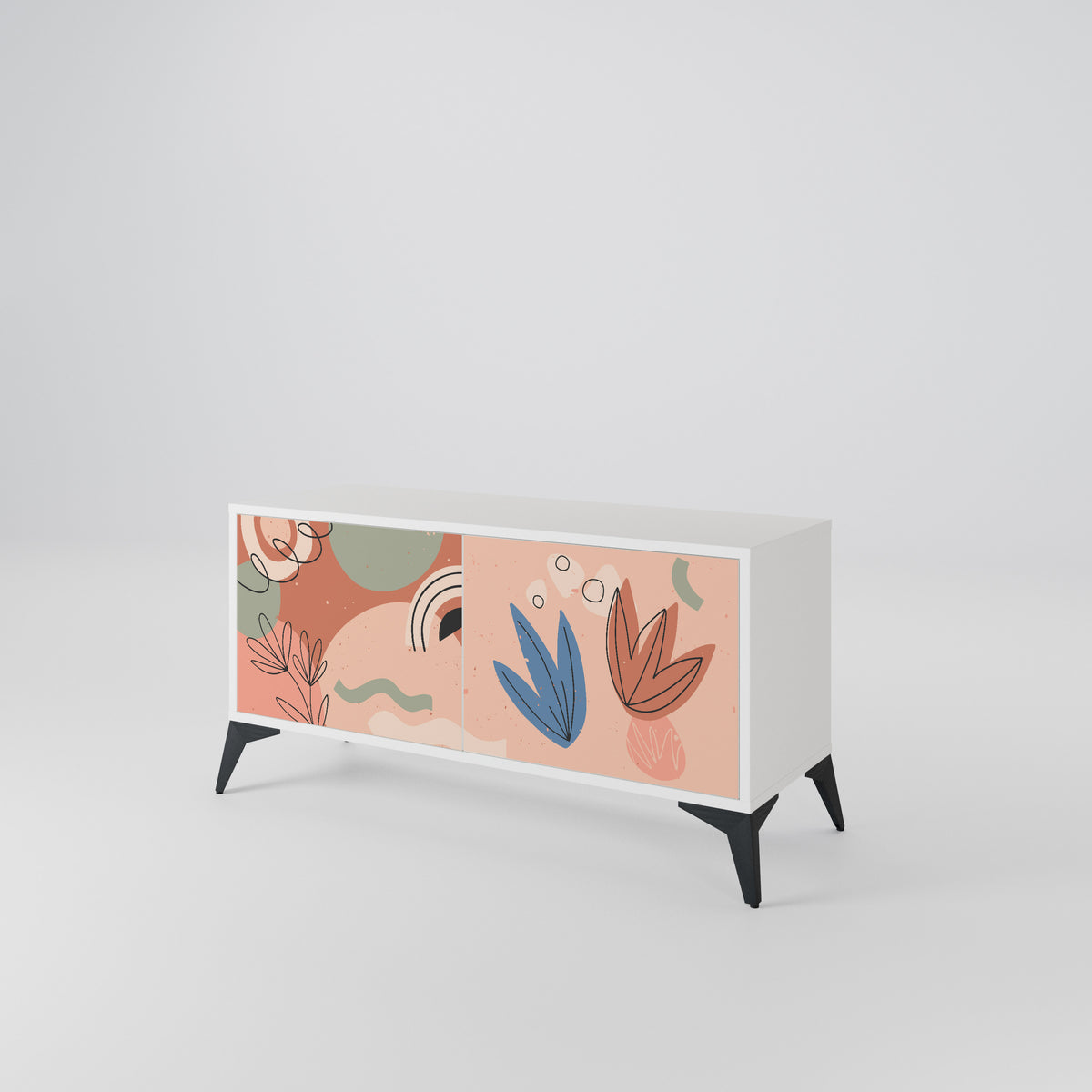 PASTEL DESTINY Kompaktní dvoudveřový TV stolek