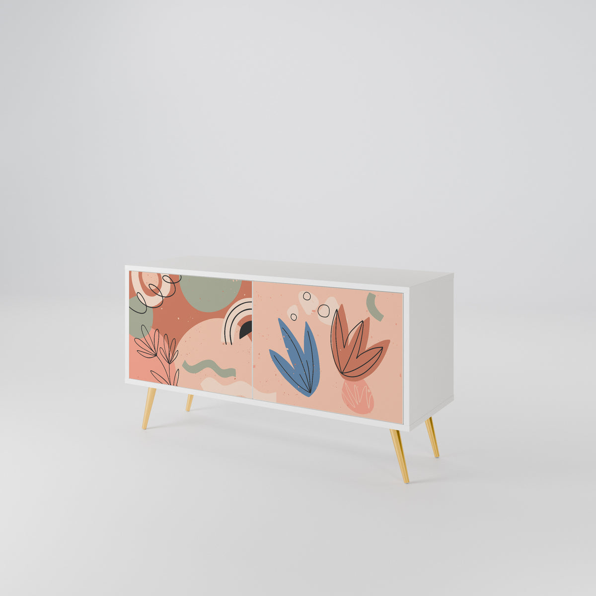 PASTEL DESTINY Kompaktní dvoudveřový TV stolek