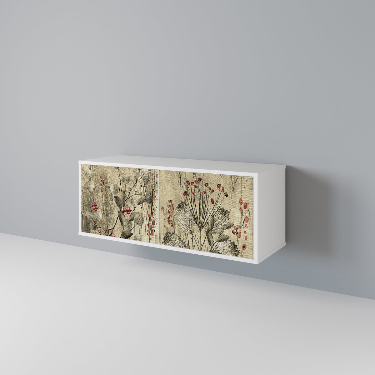 HERBAL GRACE Kompaktní dvoudveřový TV stolek