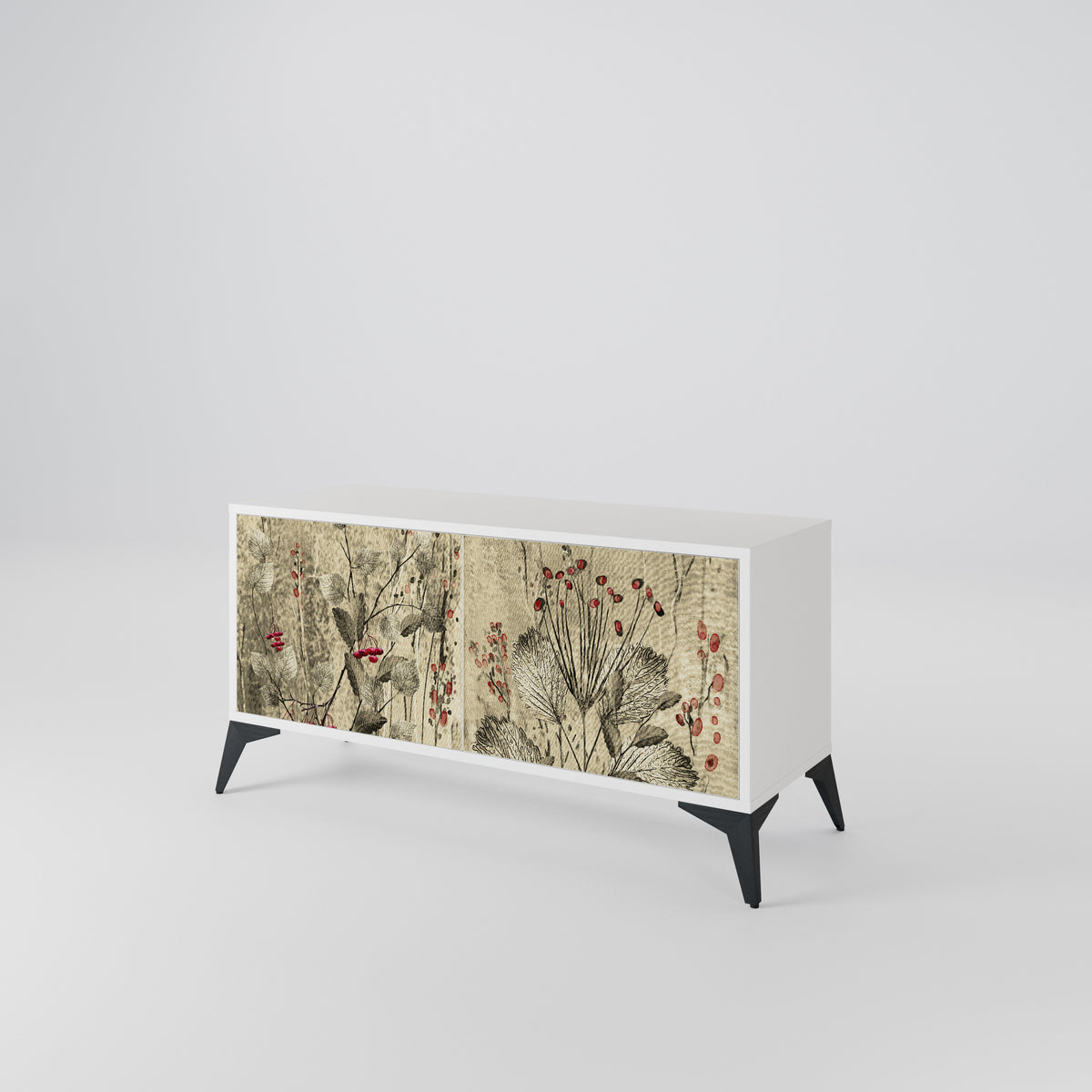 HERBAL GRACE Kompaktní dvoudveřový TV stolek