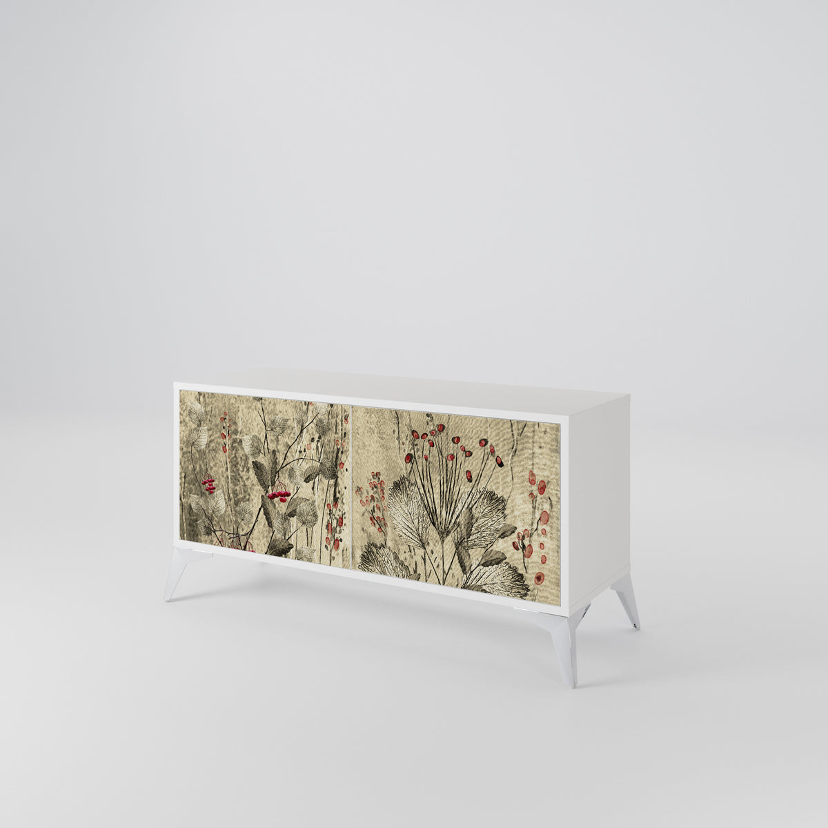 HERBAL GRACE Kompaktní dvoudveřový TV stolek