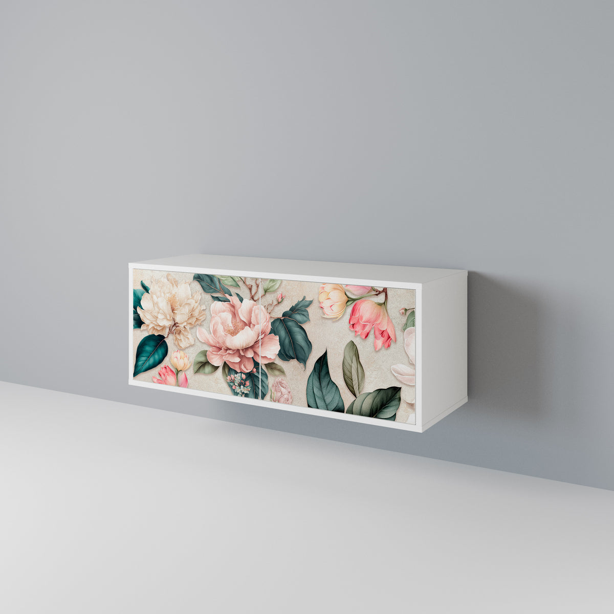 FLORAL GRACE Kompaktní dvoudveřový TV stolek