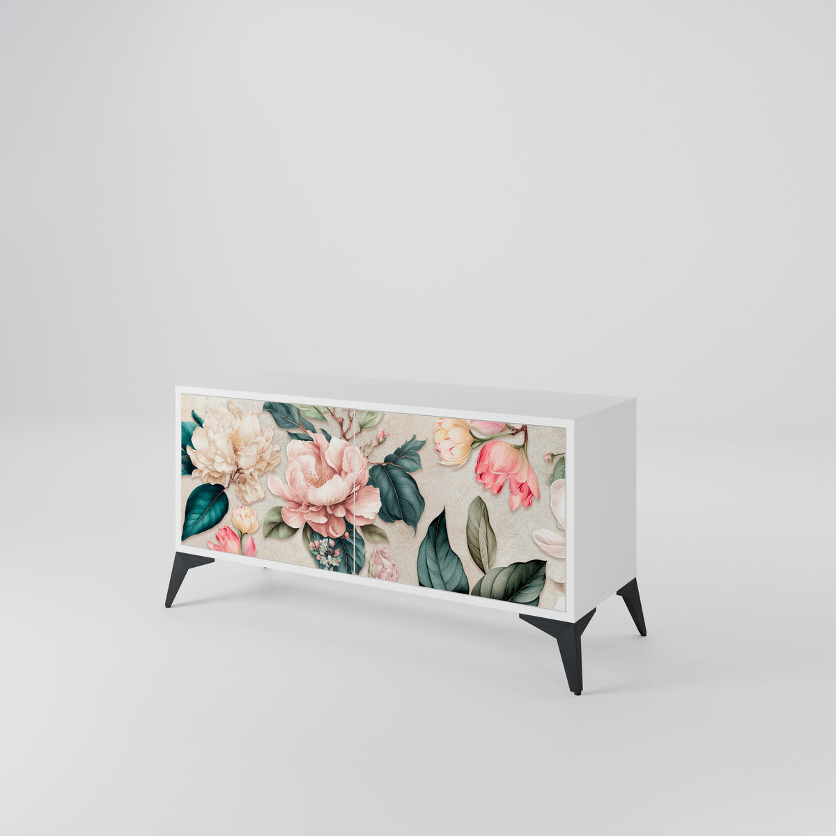 FLORAL GRACE Kompaktní dvoudveřový TV stolek