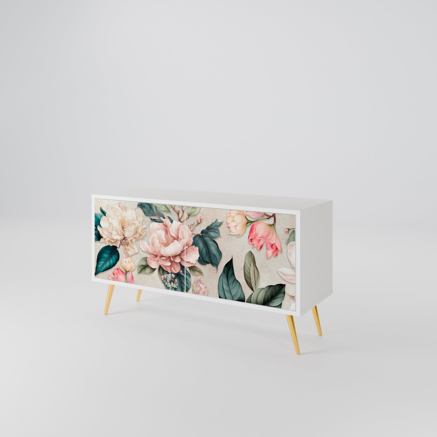 FLORAL GRACE Kompaktní dvoudveřový TV stolek