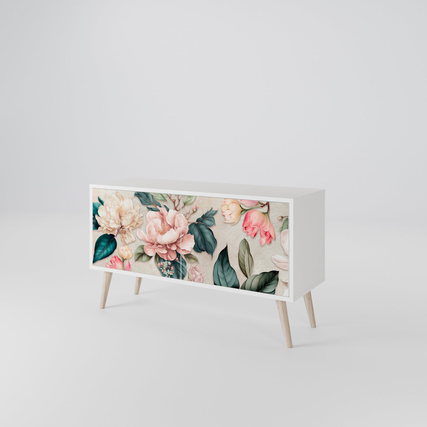 FLORAL GRACE Kompaktní dvoudveřový TV stolek