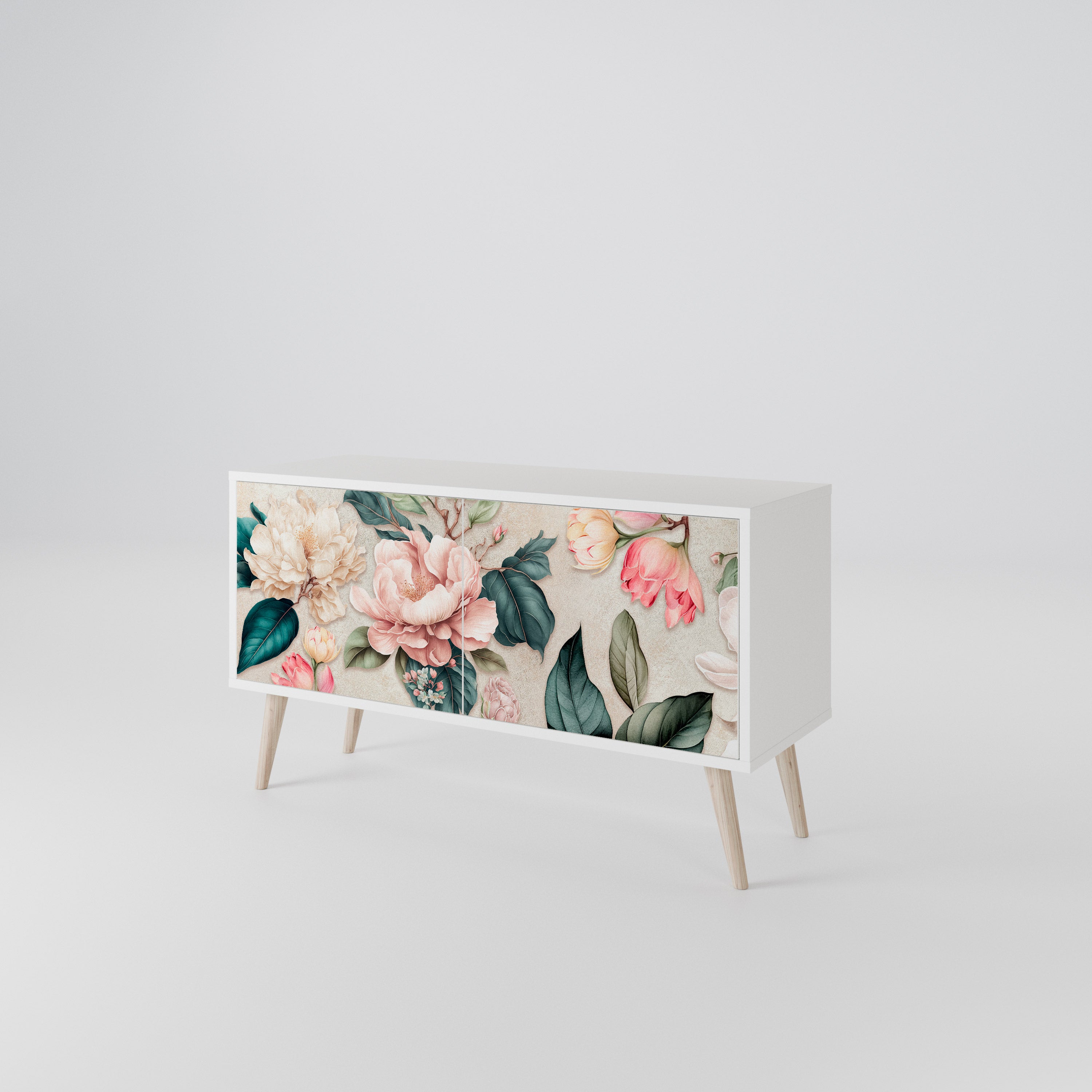 FLORAL GRACE Kompaktní dvoudveřový TV stolek