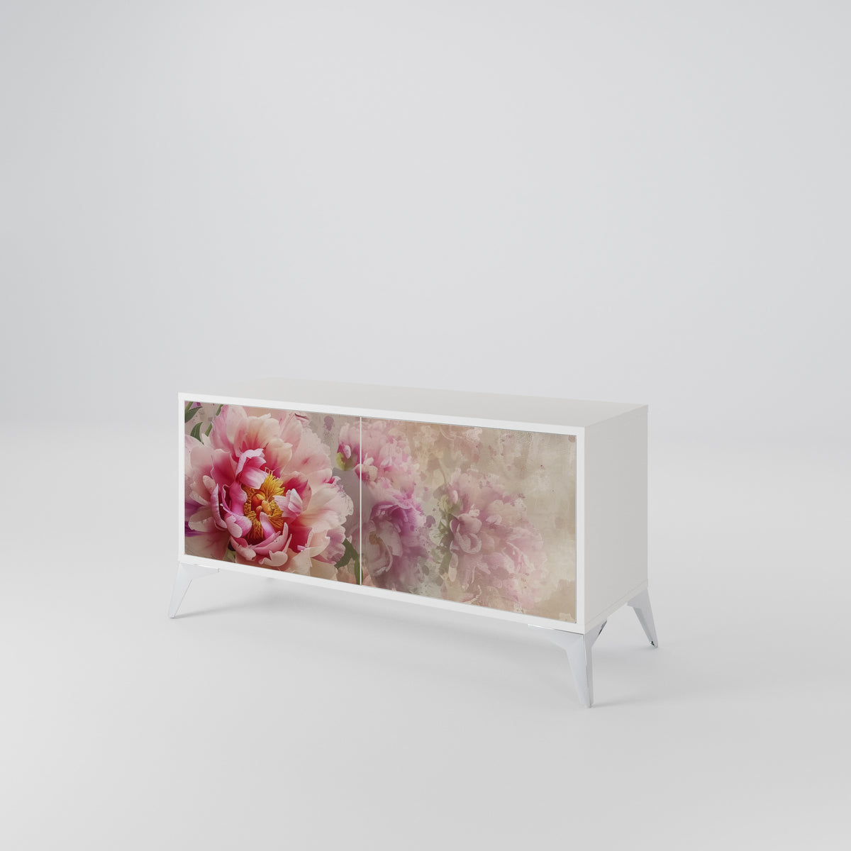 PEONY WHISPER Kompaktní dvoudveřový TV stolek