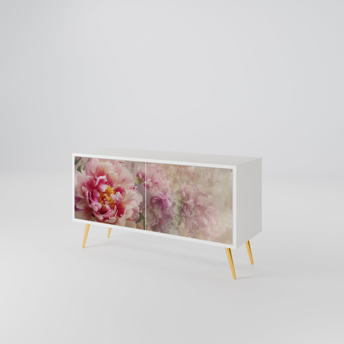 PEONY WHISPER Kompaktní dvoudveřový TV stolek