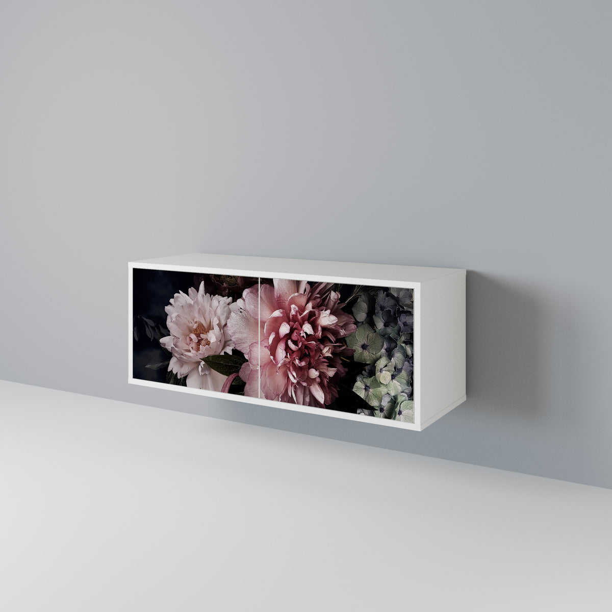PURE BLOSSOM Kompaktní dvoudveřový TV stolek