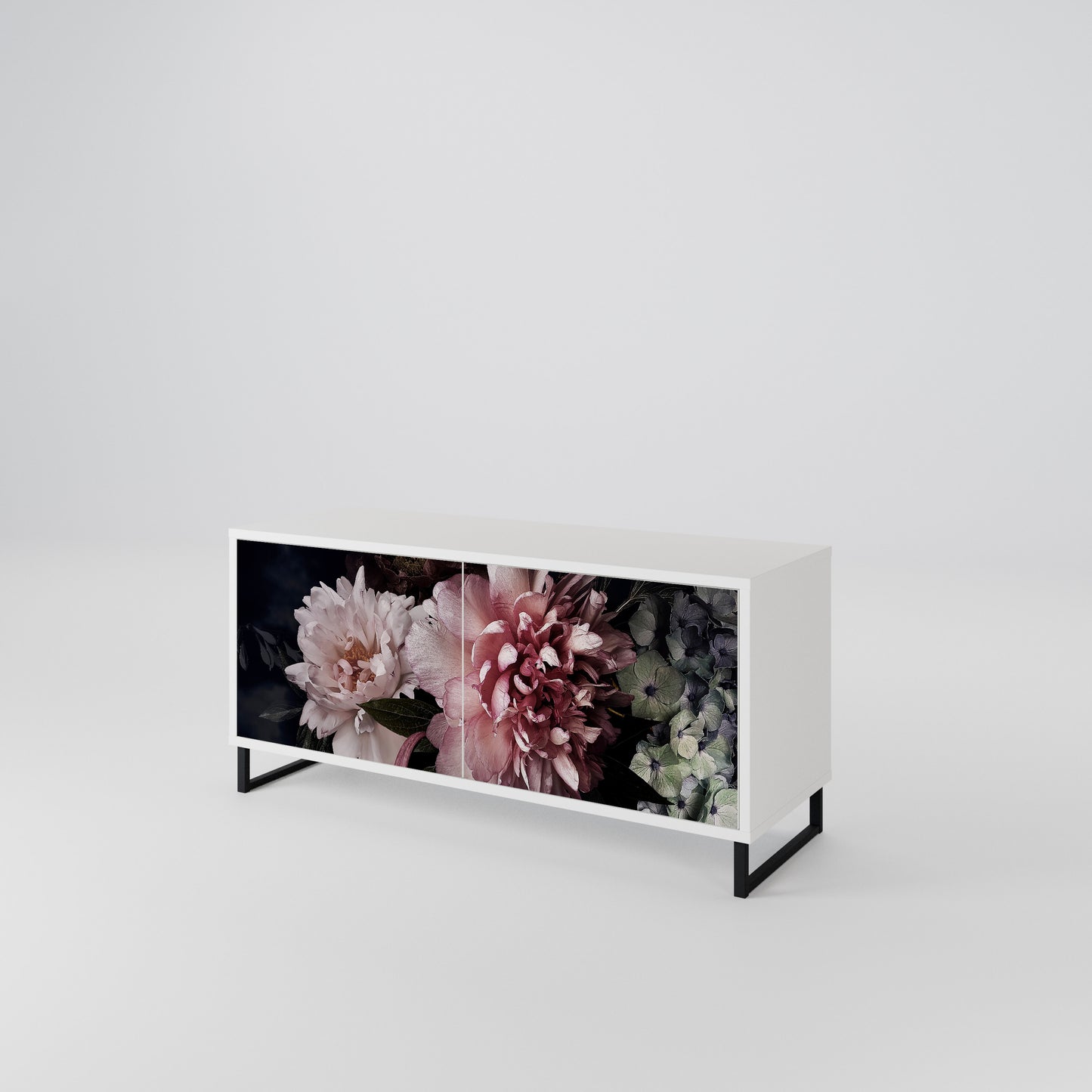 PURE BLOSSOM Kompaktní dvoudveřový TV stolek