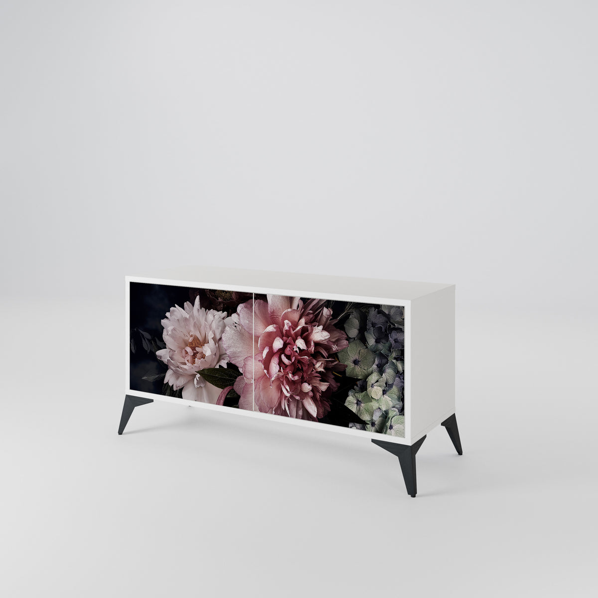 PURE BLOSSOM Kompaktní dvoudveřový TV stolek