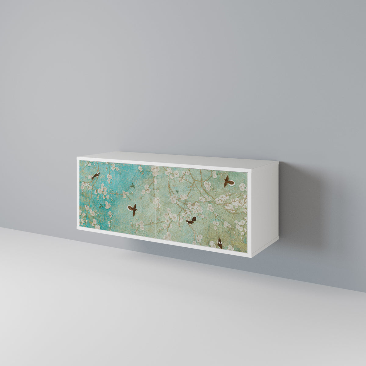 BLOOMING CHARM Kompaktní dvoudveřový TV stolek