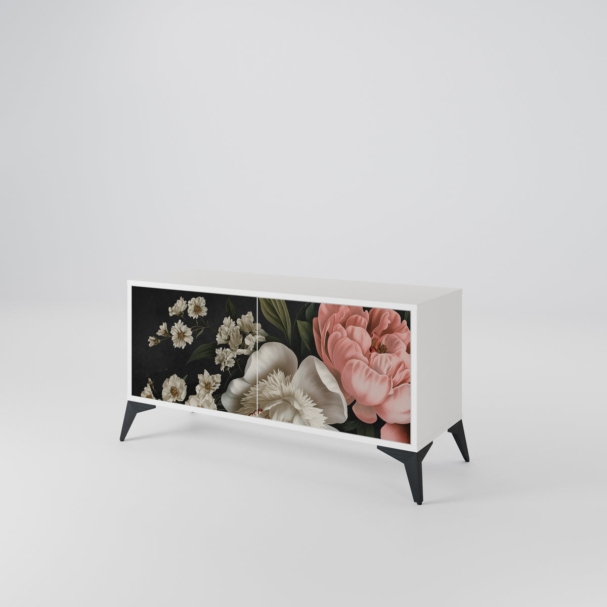 LUSH ELEGANCE Kompaktní dvoudveřový TV stolek