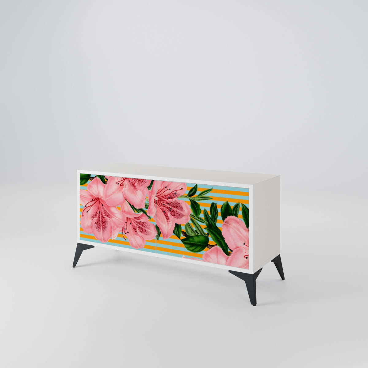 FRAGILE BEAUTY Kompaktní dvoudveřový TV stolek