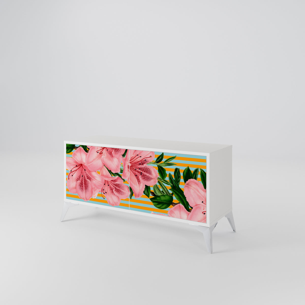 FRAGILE BEAUTY Kompaktní dvoudveřový TV stolek