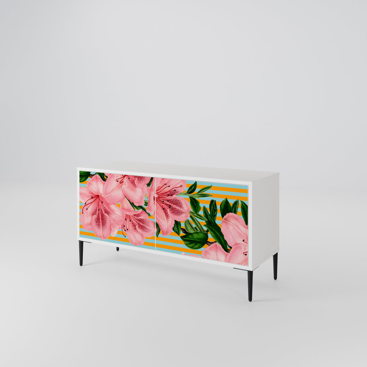 FRAGILE BEAUTY Kompaktní dvoudveřový TV stolek