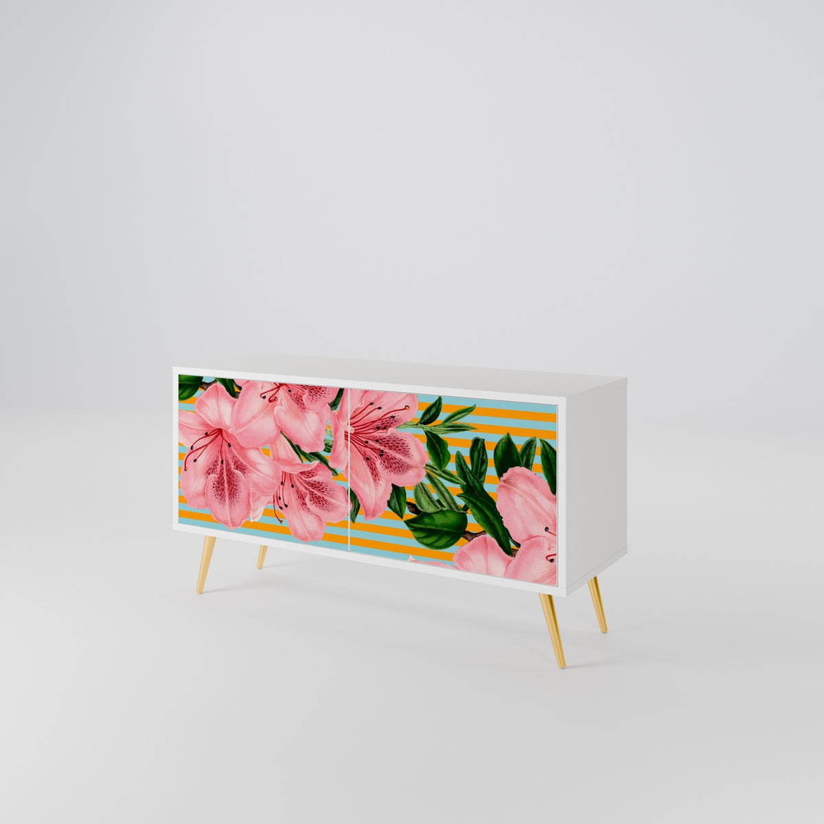 FRAGILE BEAUTY Kompaktní dvoudveřový TV stolek