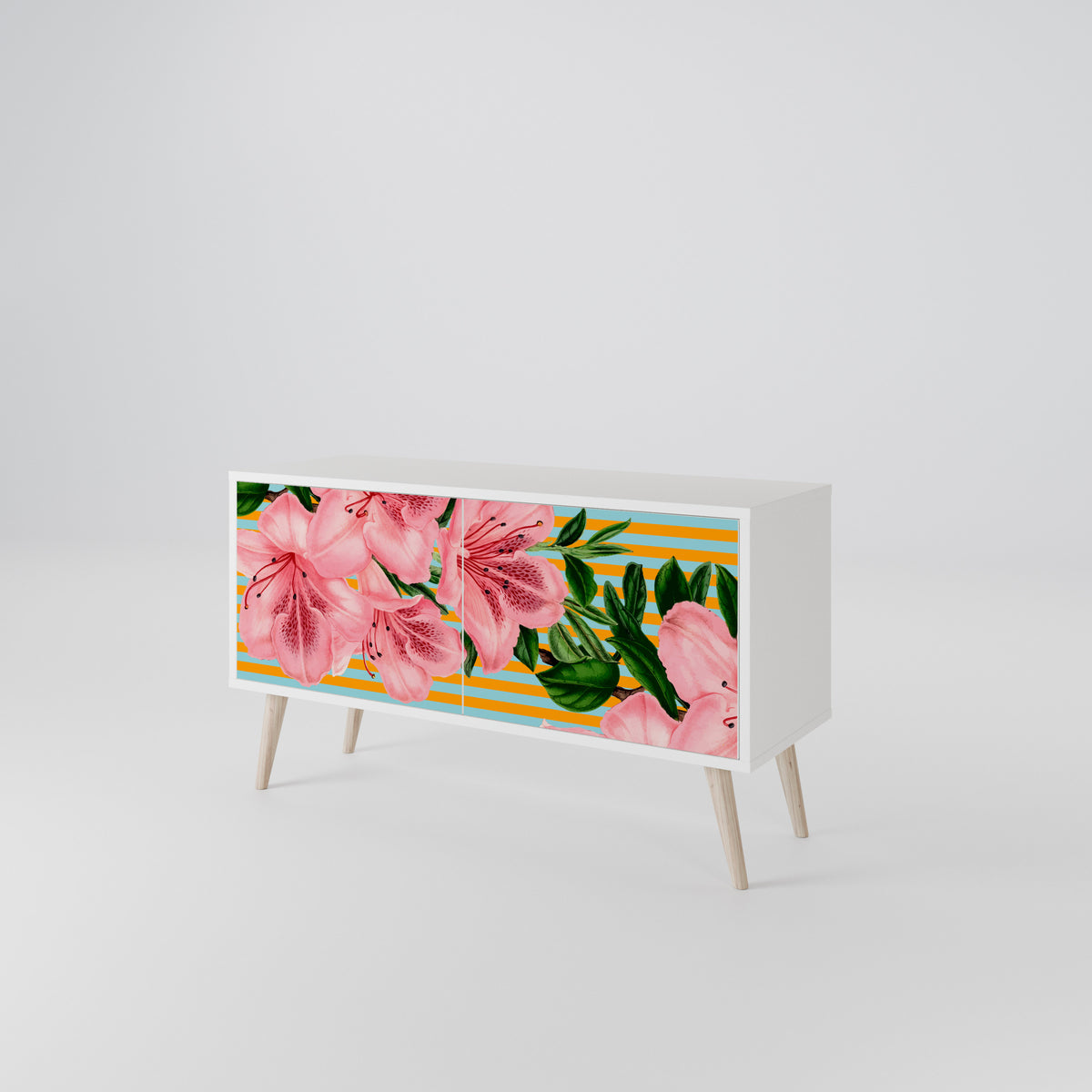 FRAGILE BEAUTY Kompaktní dvoudveřový TV stolek