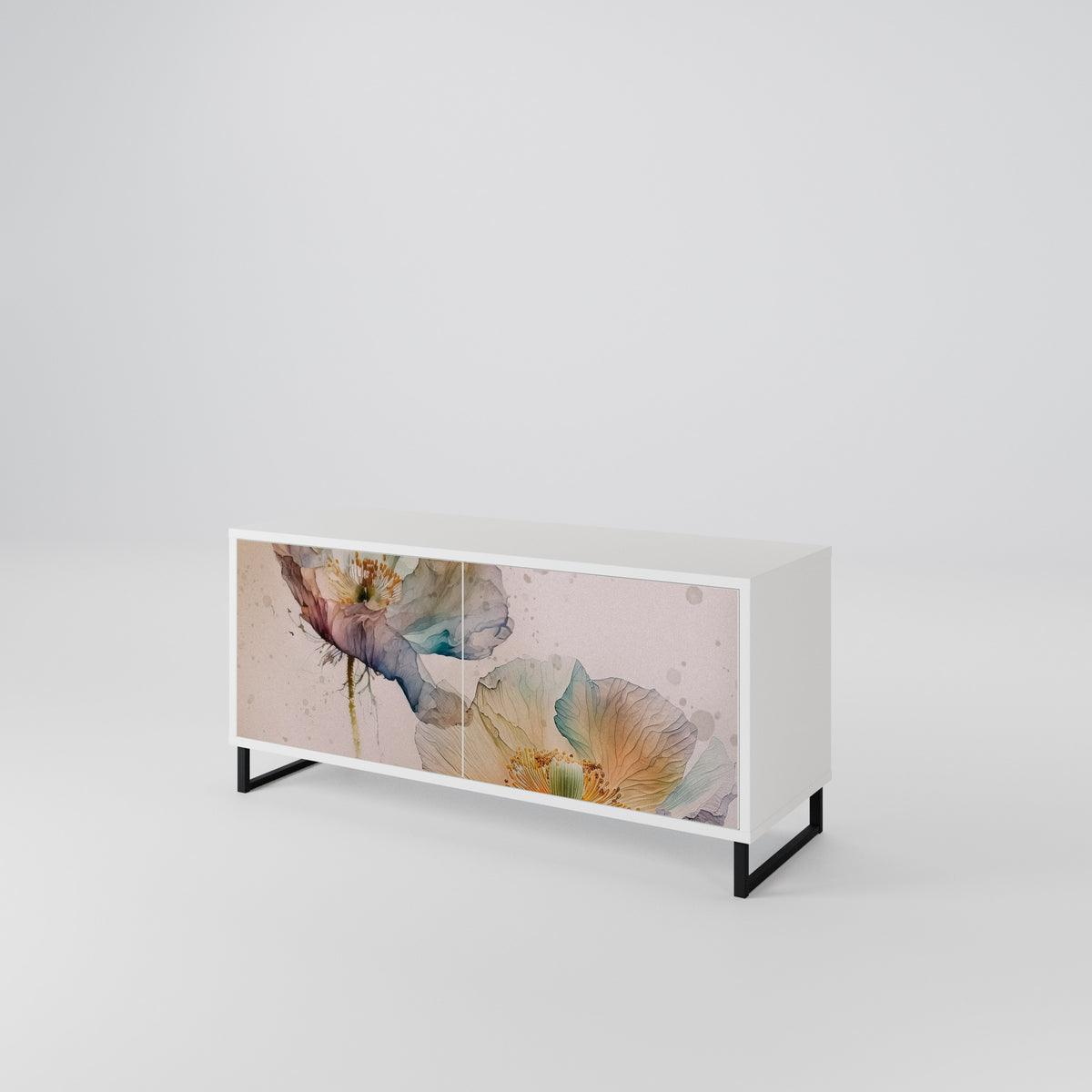 SOFTEN POPPY Kompaktní dvoudveřový TV stolek