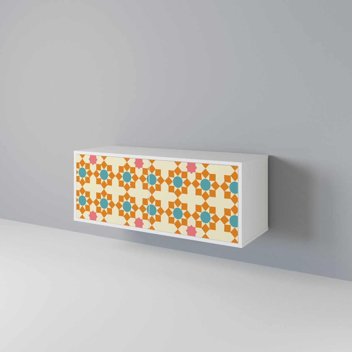 FLORAL DECOR Kompaktní dvoudveřový TV stolek