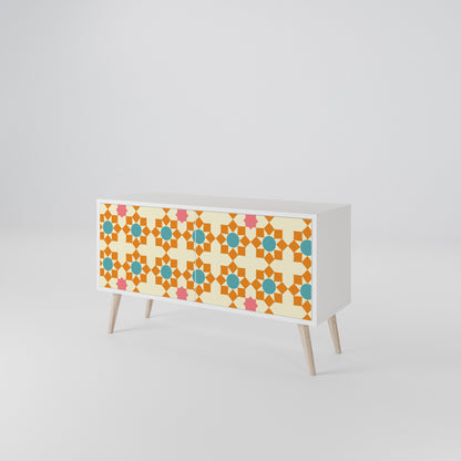 FLORAL DECOR Kompaktní dvoudveřový TV stolek