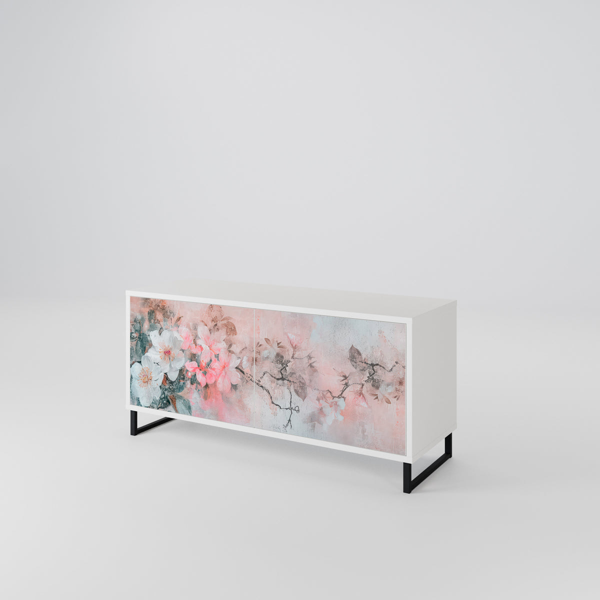 CHERRY BLOSSOM Kompaktní dvoudveřový TV stolek