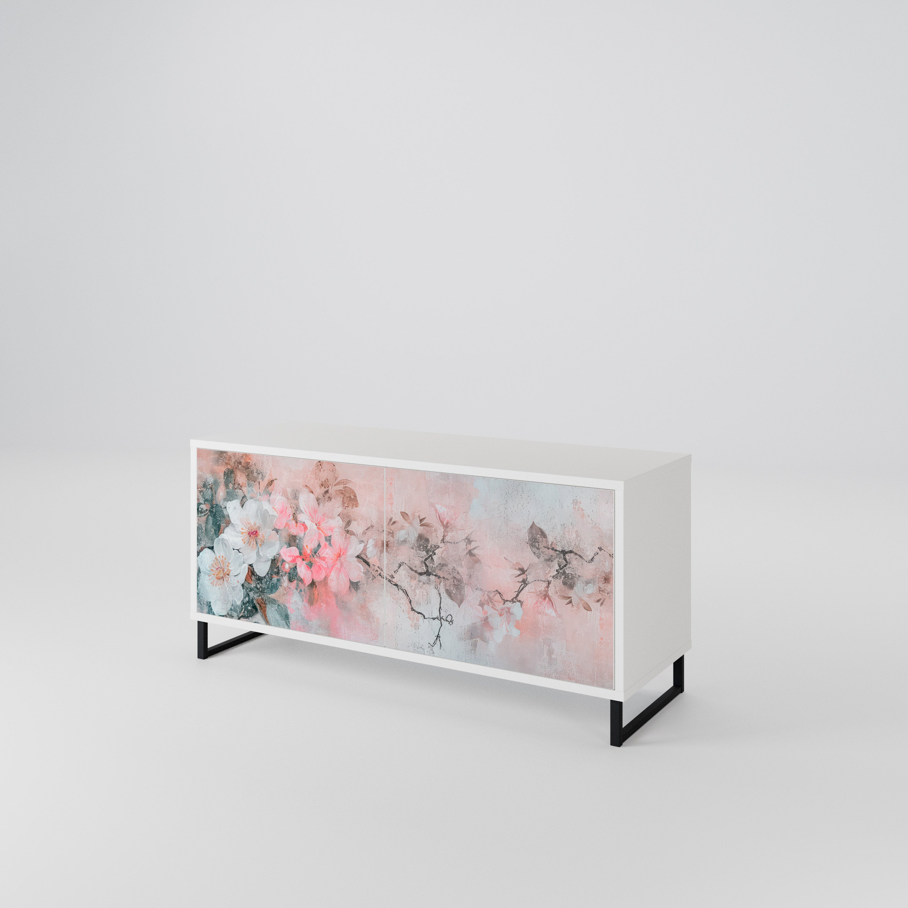 CHERRY BLOSSOM Kompaktní dvoudveřový TV stolek