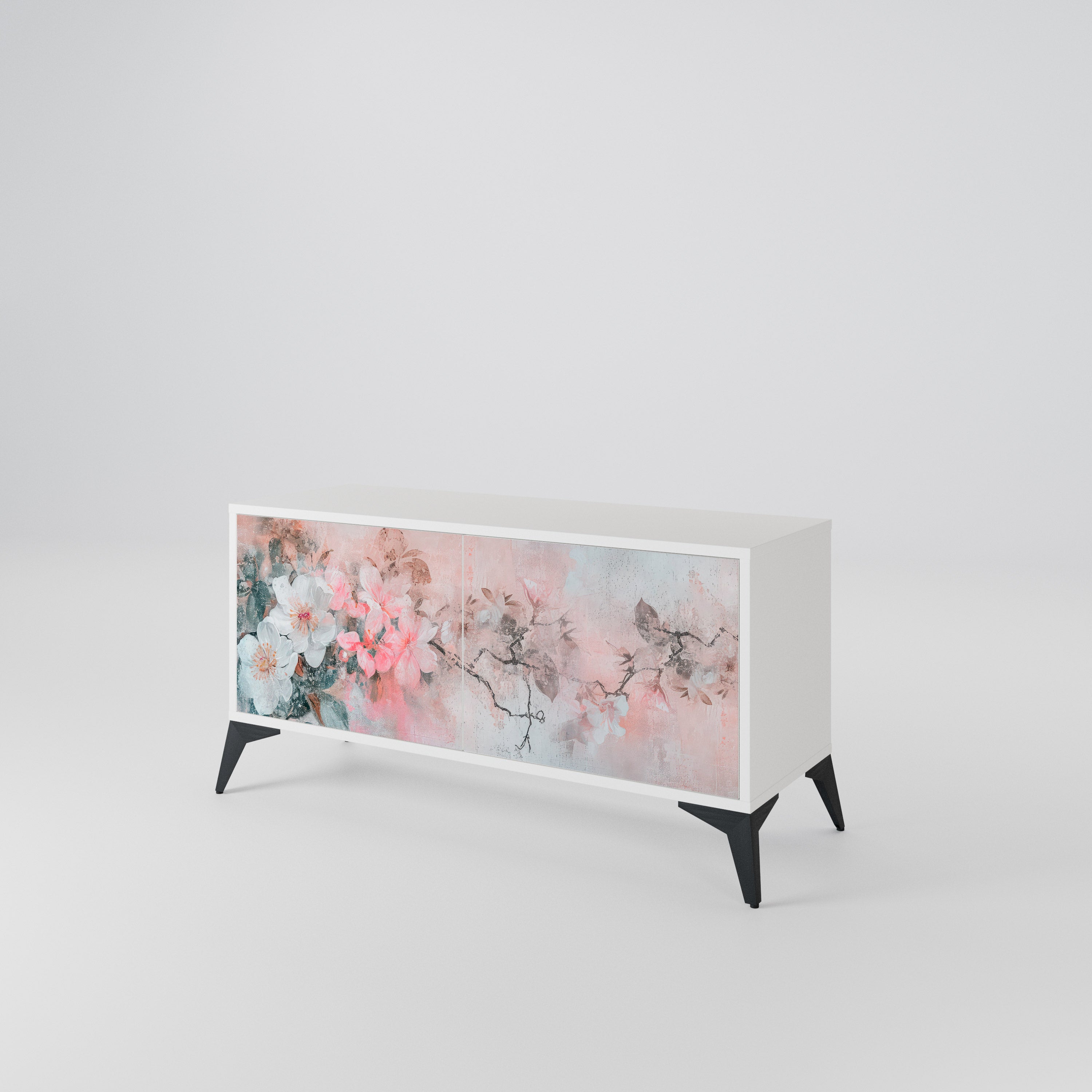 CHERRY BLOSSOM Kompaktní dvoudveřový TV stolek