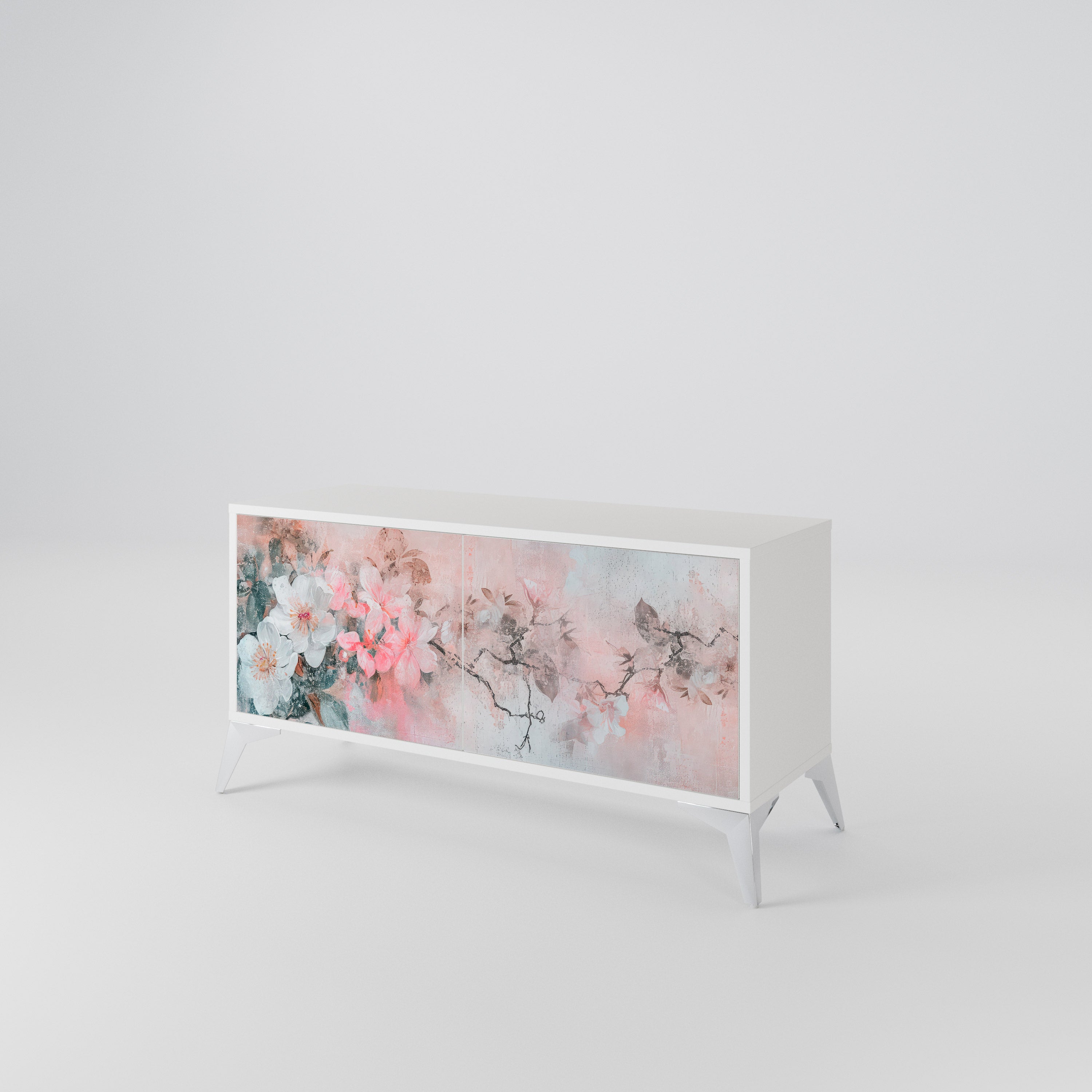 CHERRY BLOSSOM Kompaktní dvoudveřový TV stolek
