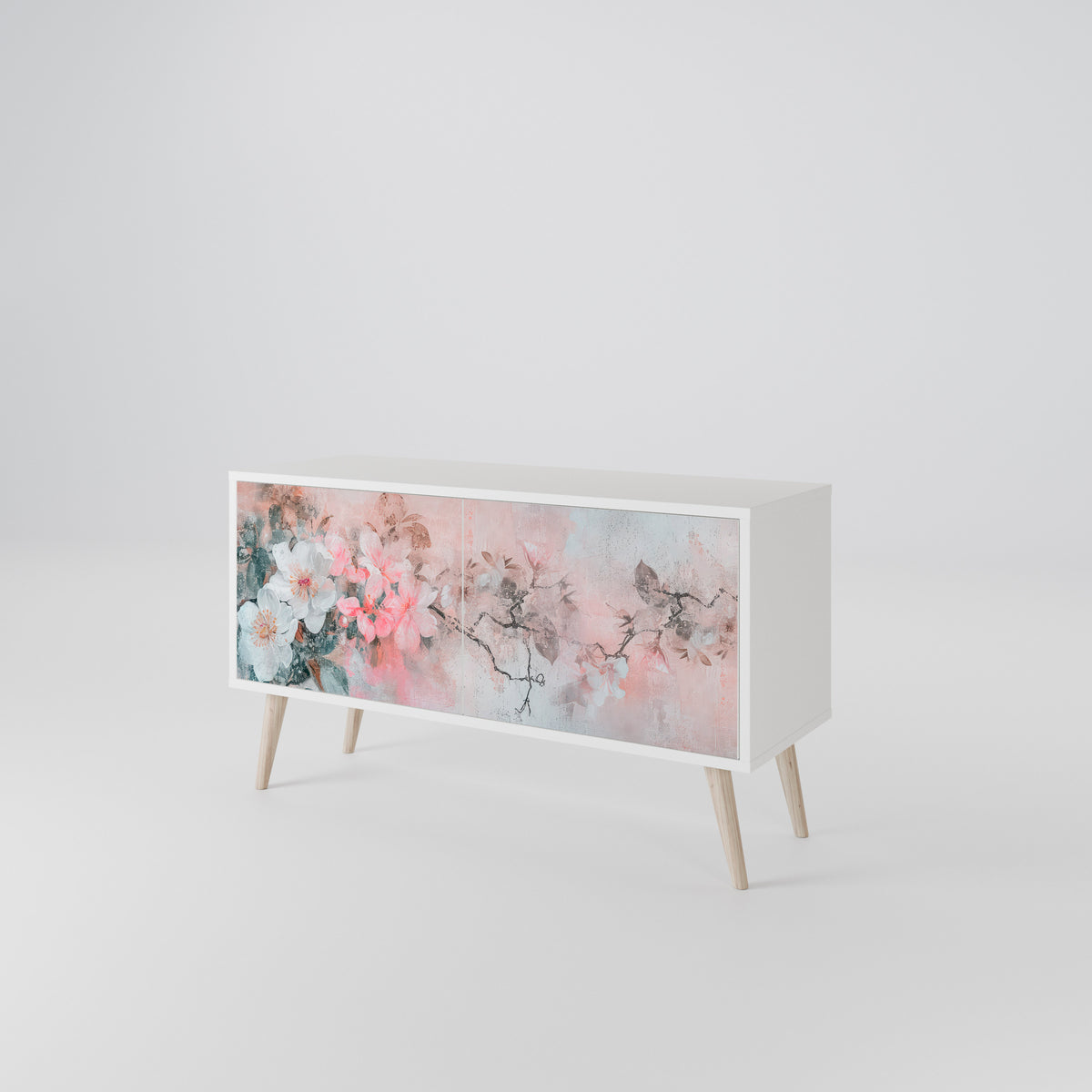 CHERRY BLOSSOM Kompaktní dvoudveřový TV stolek